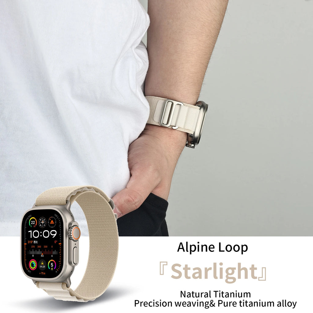 2025 New Suitable for Apple Watch High Quality Nylon band Alpine Loop For Watch Series 10 9 8 7 Ultra 2 band Apple Watch 49mm 46mm