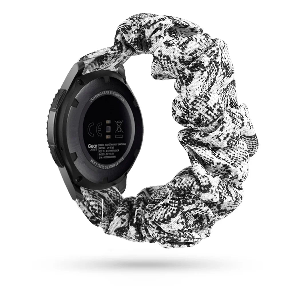 Scrunchie Strap For Samsung Galaxy watch 4/active 2/3/46mm/42mm/Gear S3 20mm/22mm bracelet Amazfit Bip Huawei watch GT/2/3 strap