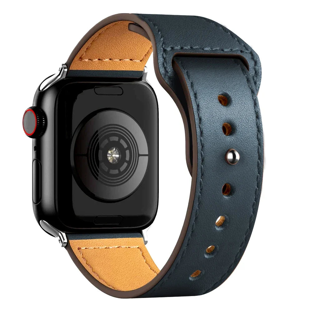 Leather band For Apple Watch 10 band 46mm 42mm 44mm 45mm 49mm 41mm 40mm correa band Apple Watch Series 8 9 3 4 5 6 SE 7 Ultra 2
