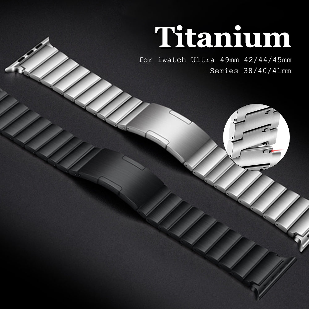 Titanium Link band for Apple Watch Ultra 3 2 49mm 41mm 42mm 44mm 46mm 40mm band for Apple Watch Series 11 10 9 8 7 6 5 4 SE Wristband
