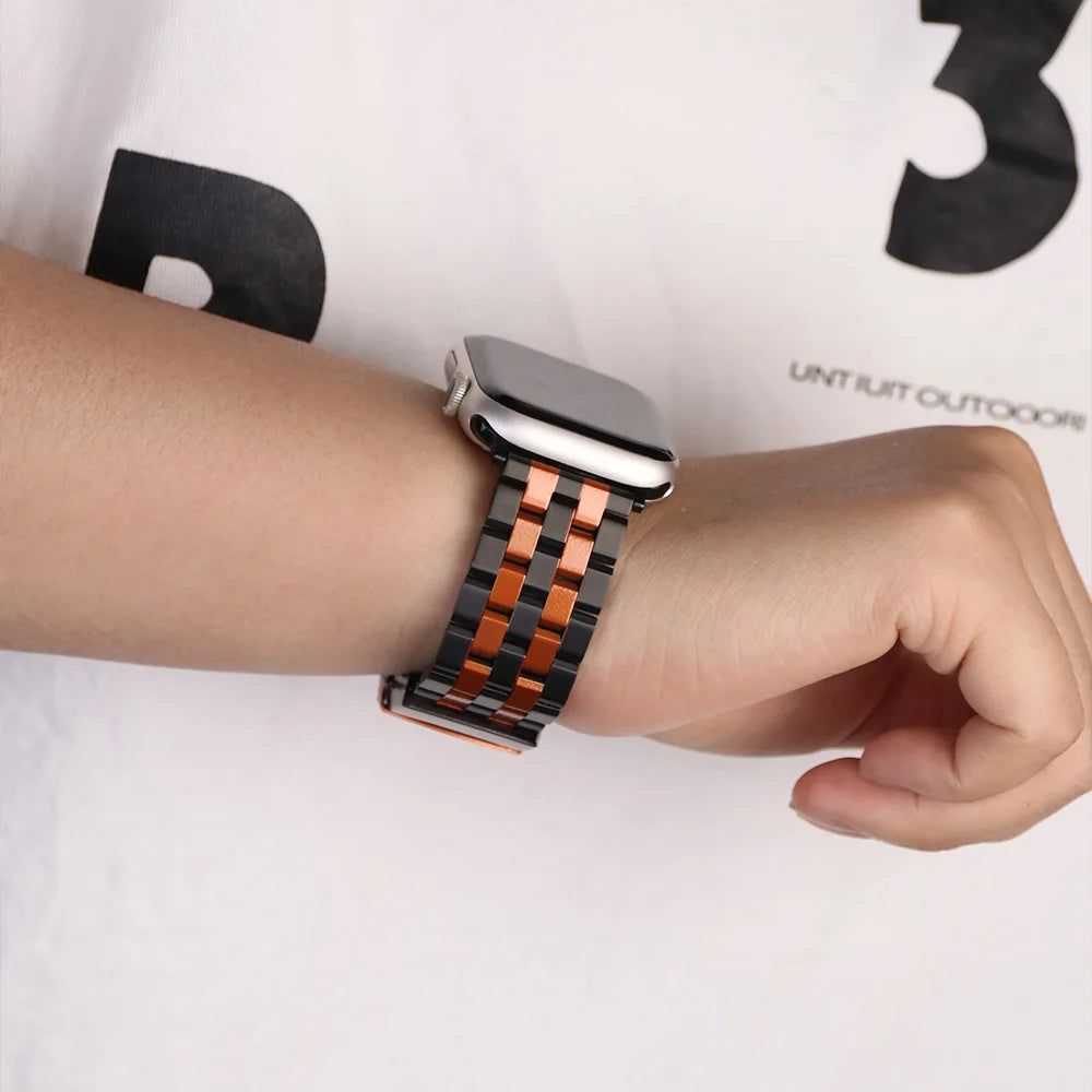 Metal band For Apple Watch 10 46mm Ultra 1 2 49mm band Stainless Steel Correa For Apple Watch 9 8 44mm 45mm SE 3 2 1 42mm band