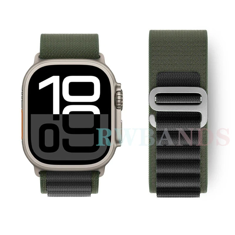 Alpine Loop band for Apple Watch Ultra 3 band 49mm 46mm 45mm 44mm 42mm 41mm 40mm Correa band Apple Watch Series 11 10 SE 9 8 7 6