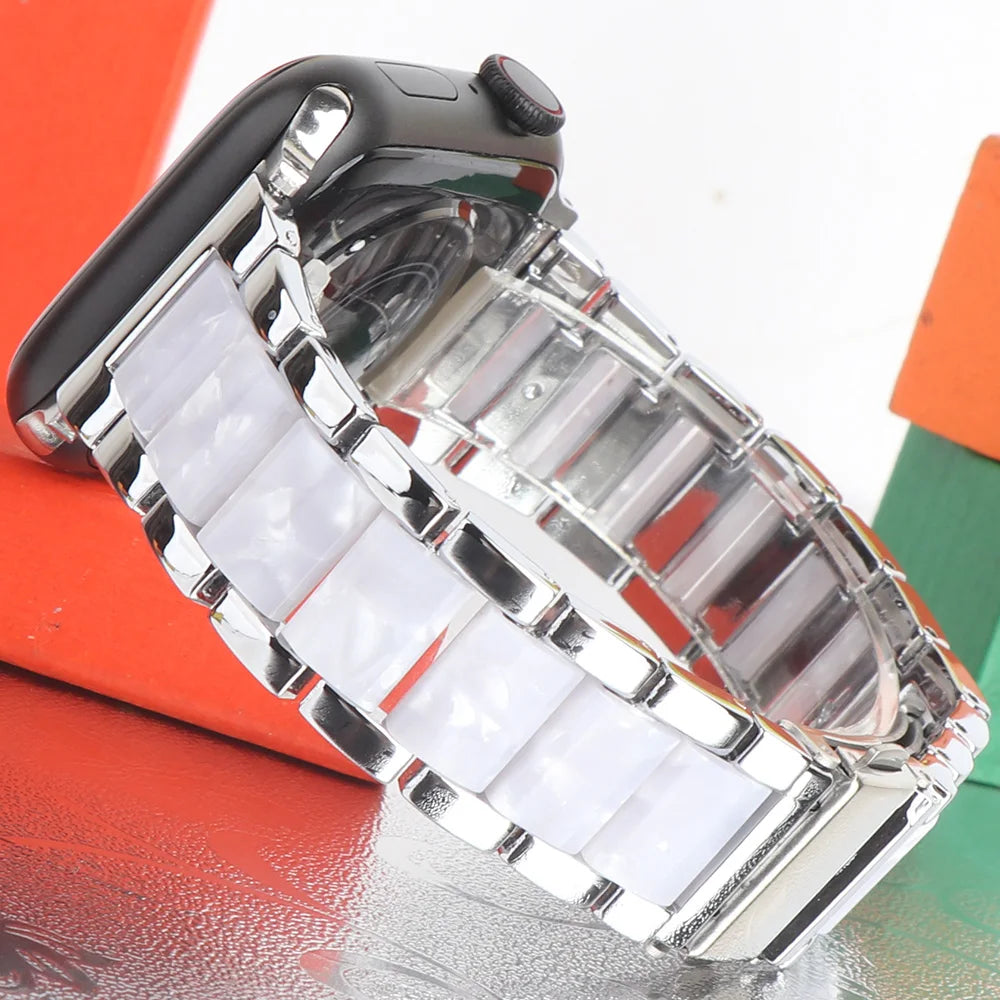 Two Colors band for Apple Watch 49mm 46mm 45mm 44mm 42mm 41mm 40mm Women Men band Apple Watch Ultra 2 SE 10 9 8 7 6 5 4 3 band