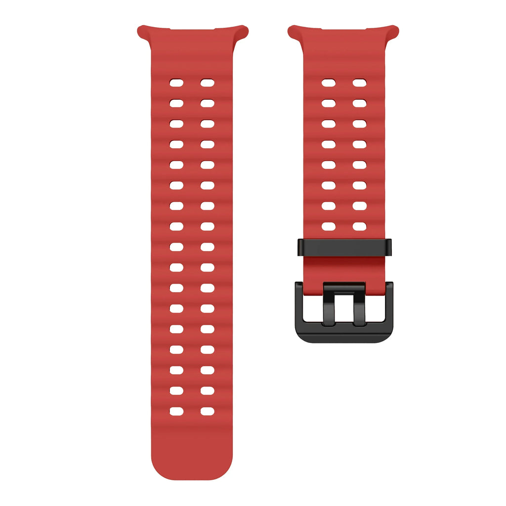 Marine Band For Samsung Galaxy Watch ultra 2025/7 ultra Accessories Two color Sport silicone Bracelet Galaxy Watch ultra Straps