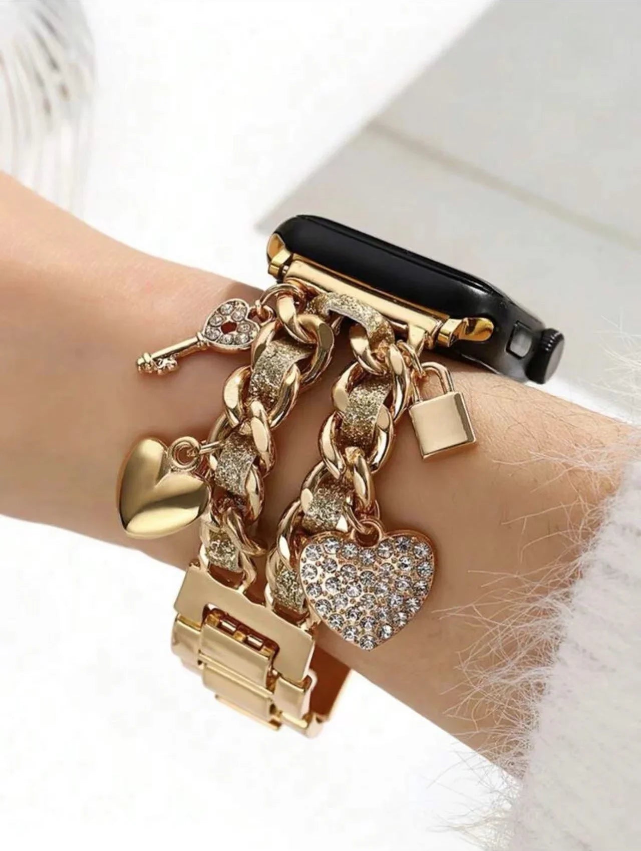 New Bilng metal leather band link For Apple Watch band Series 11 10 8 7 6 3 4 5 9 40mm 41mm 38mm 42mm 44mm 45mm 46mm band