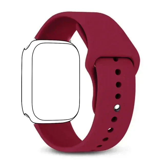 Silicone band For Apple Watch band 46mm 42mm 45mm 44mm 49mm 41mm 40mm 38mm band Apple Watch Series 10 9 8 Ultra 7 SE 3 4 6 Band