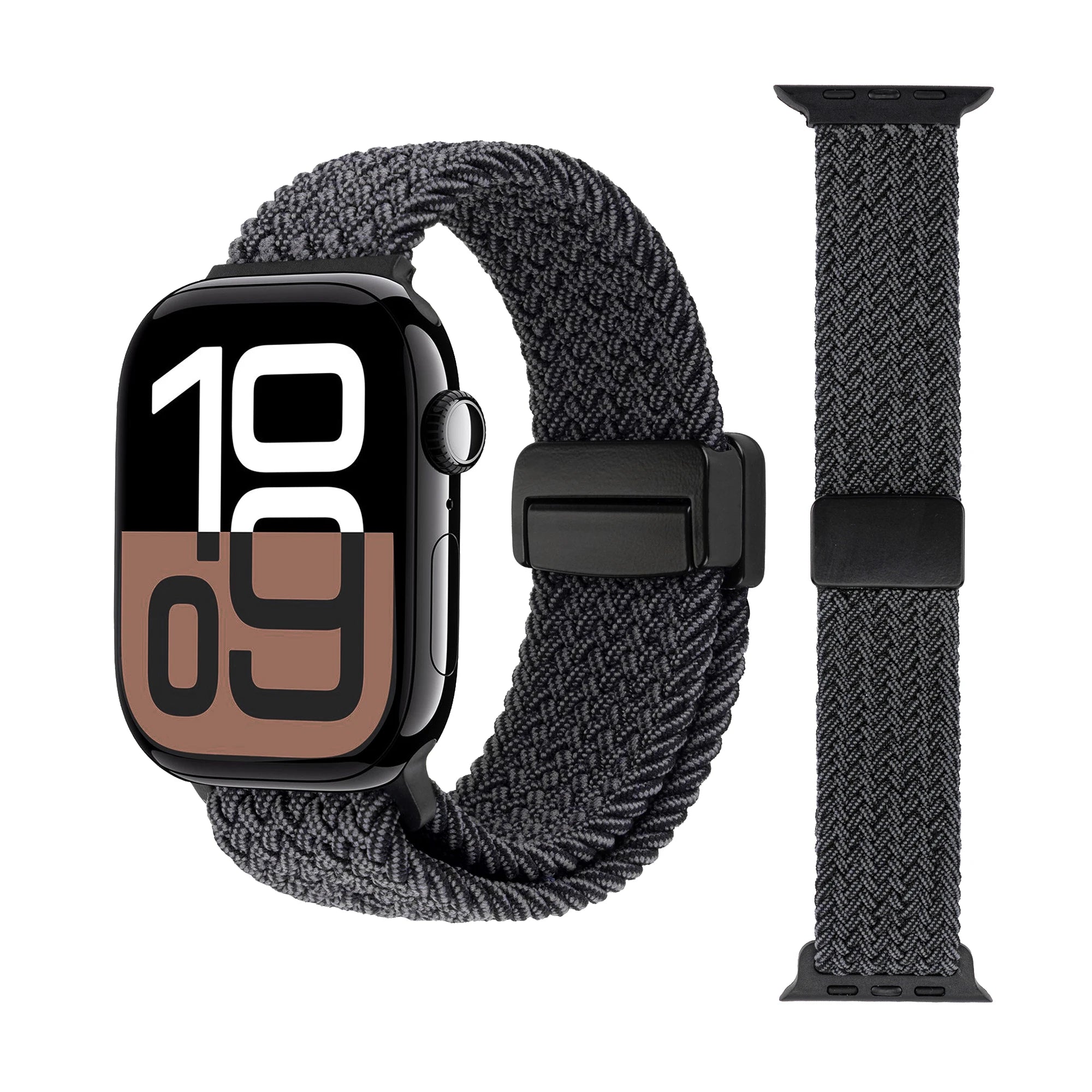 Braided Loop Nylon band for Apple Watch Ultra 2 49mm 46mm 42mm 45mm 41mm Magnetic band Apple Watch 10 9 8 7 6 5 SE 40mm 44mm Band