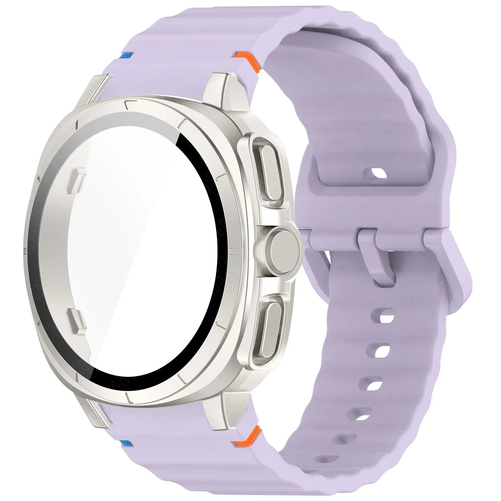 Case+Strap for Samsung Galaxy Watch 7 40mm 44mm Appearance Upgrade Ultra 47mm for Galaxy Watch 7 Sports silicone Bracelet