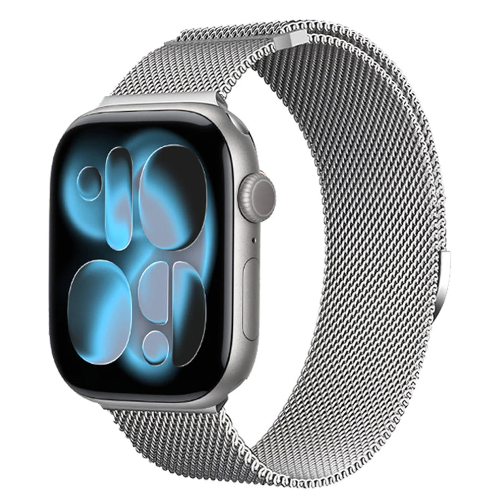 Magnetic Milanese band for Apple Watch 11 10 46mm 42mm Ultra 3 2 49mm band for Apple Watch 9 8 7 6 5 SE 3 44mm 45mm 40mm 41mm Band