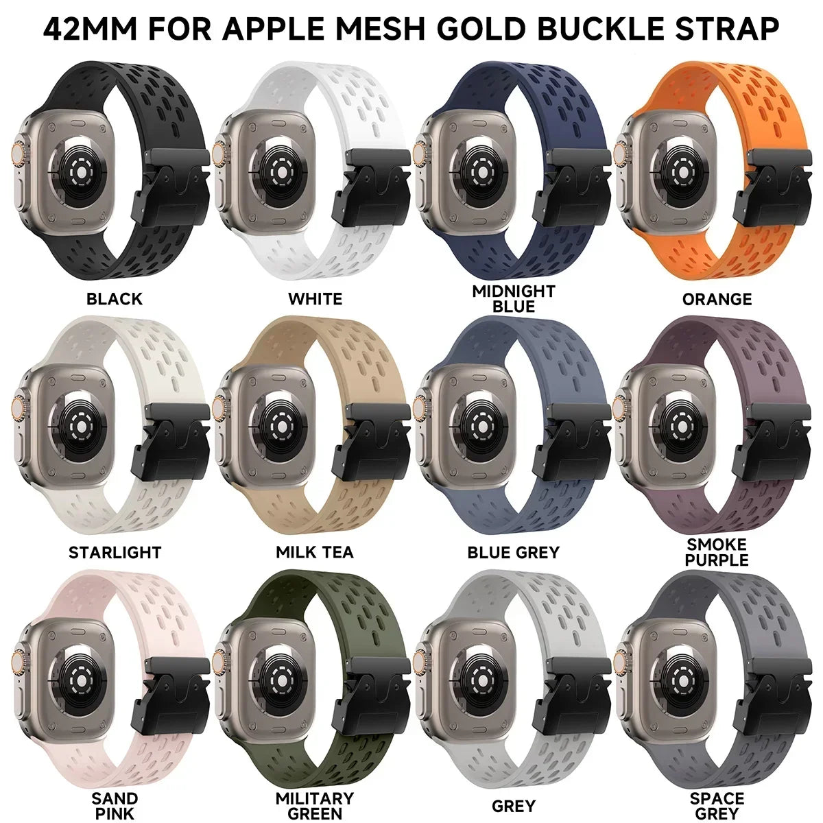 Breathe Silicone band for Apple Watch band 10 46mm 44mm 45mm 42mm Correa for Apple Watch Series 10 9 8 7 6 5 4 SE Ultra 2 49mm band