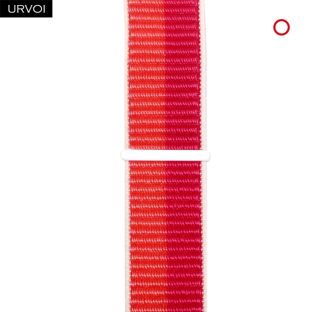 URVOI Sport Loop for Apple Watch Ultra 3 2 Series 11 10 9 8 SE3 Nylon loop for Apple Watch sport band 42mm 46mm breathabe hook fastener