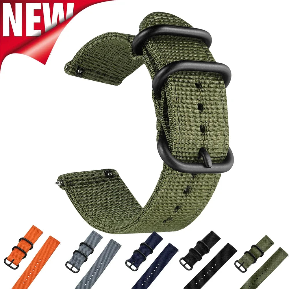 18mm 24 22mm 20mm Woven Nylon Watch Sport Strap Band For Samsung Galaxy 7 4 5 6 Gear S3 Classic Active 2 for Amazfit Fabric band