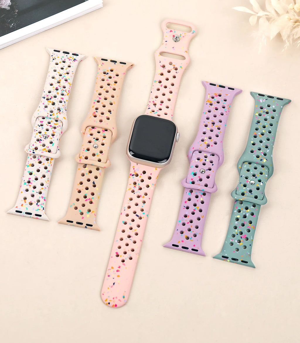 Silicone band for Apple Watch band 40mm 41mm 45mm 44mm 46mm 49mm 42mm Breathable band Apple Watch Series 11 10 9 8 SE 3 Ultra 2