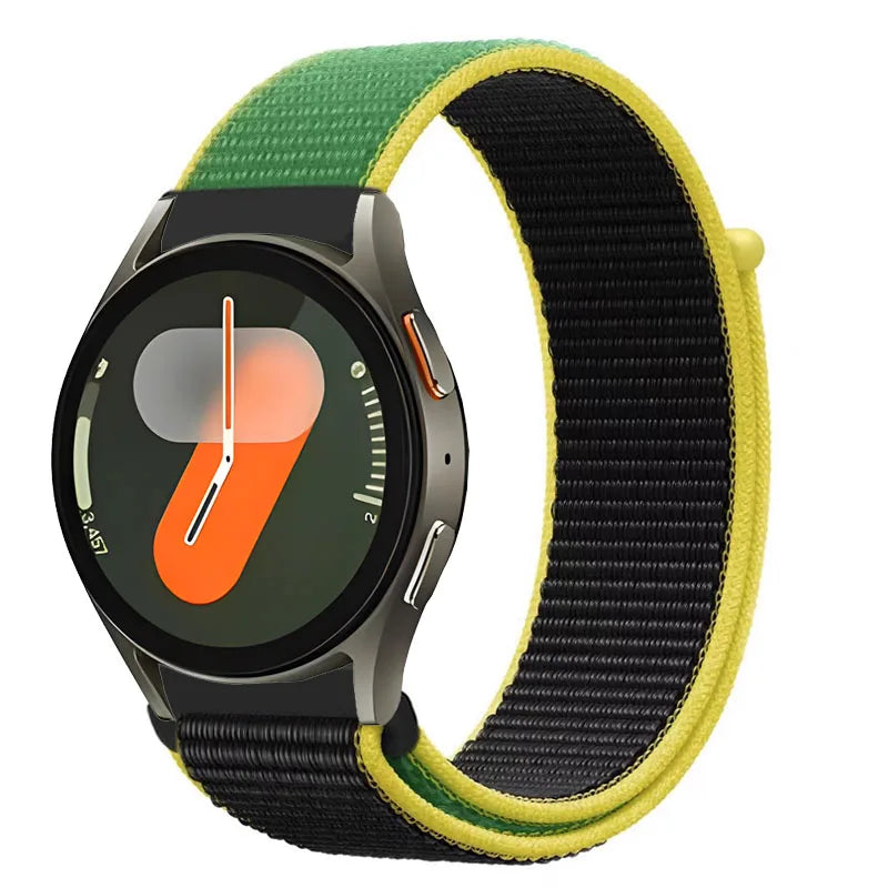 20mm 22mm Nylon Strap for Samsung Galaxy Watch 7/6/5/4 Huawei Watch 5/GT5/4/3 Pro 46mm Breathable Band for Garmin 970 965 955 55