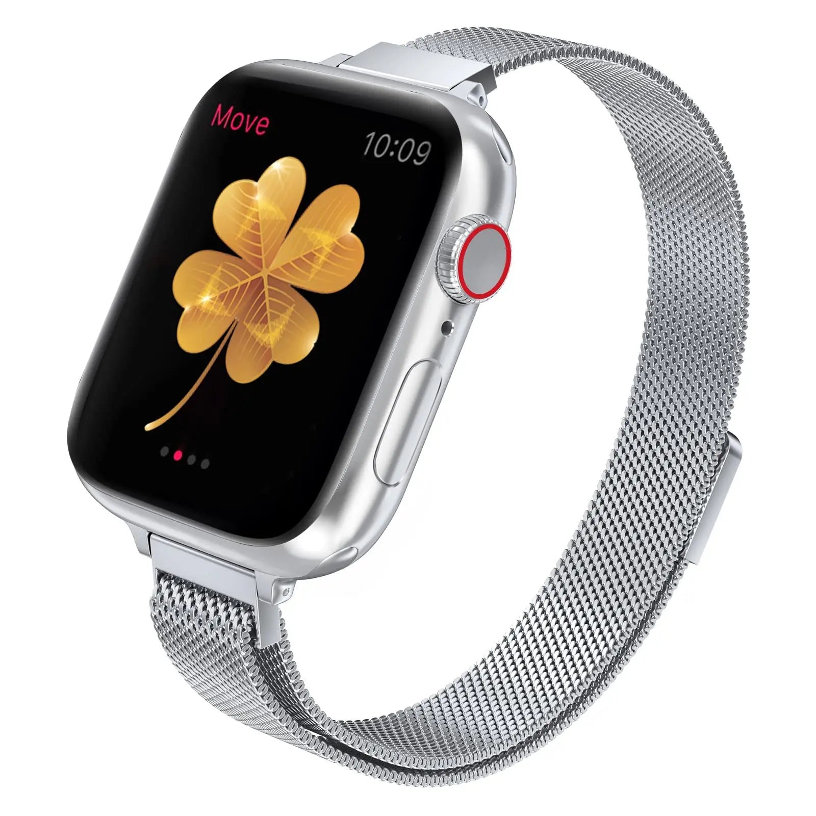 Stainless Steel Milanese band Suit for The Entire Range of Apple Watch Series Thin Stainless Steel Mesh band Magnetic bands