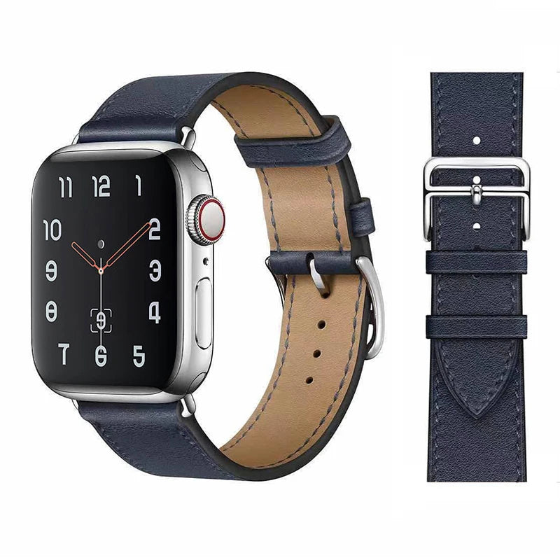 Leather watch band for Apple Watch 11 band 46mm 42mm 44mm 40mm 41mm 45mm 49mm 38mm band Apple Watch Series 10 Ultra3 9 8 7 6 5 SE 3