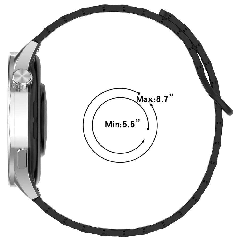 18mm 20mm 22mm Magnetic Loop Band for Samsung Galaxy Watch 7 6 5 4 44/40mm 6Classic Silicone Strap for Huawei Watch GT5 46mm