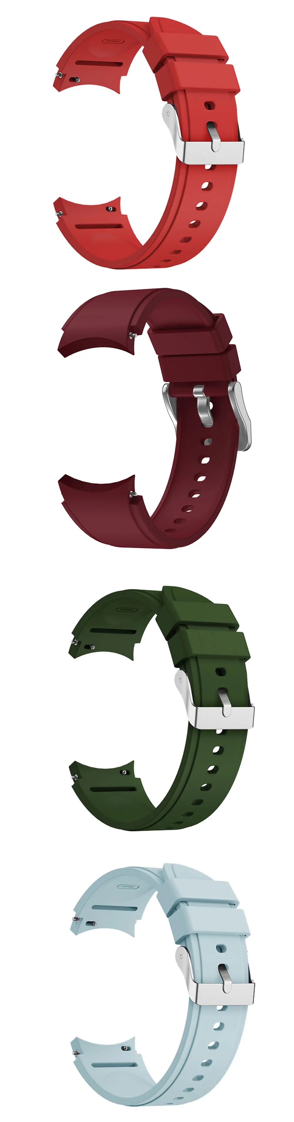 Sport Silicone Strap for Samsung Galaxy Watch 6 44mm 40mm Accessories Watch Band Bracelet Galaxy Watch6 Classic 43mm 47mm Correa