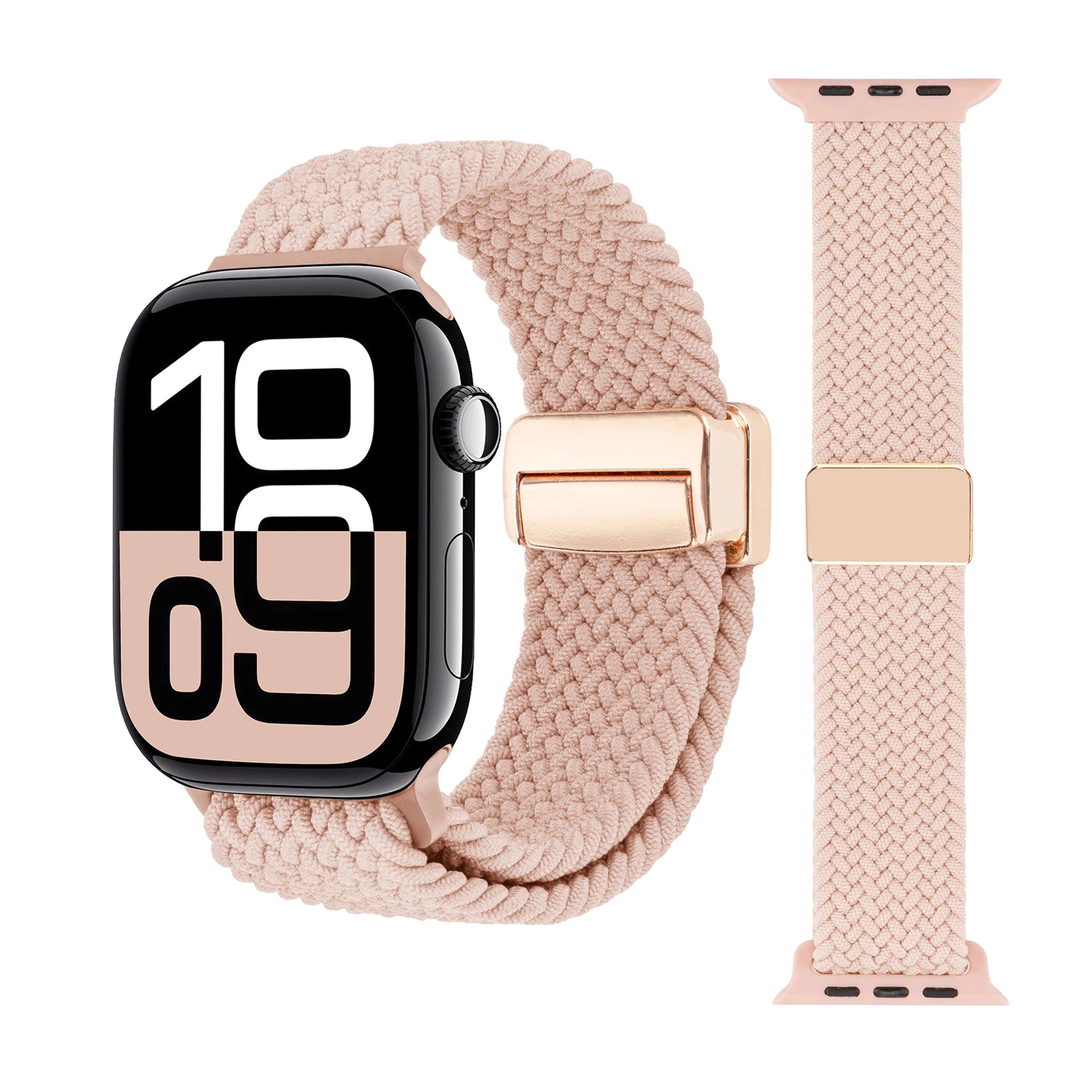 Braided Loop Nylon band for Apple Watch Ultra 2 49mm 46mm 42mm 45mm 41mm Magnetic band Apple Watch 10 9 8 7 6 5 SE 40mm 44mm Band
