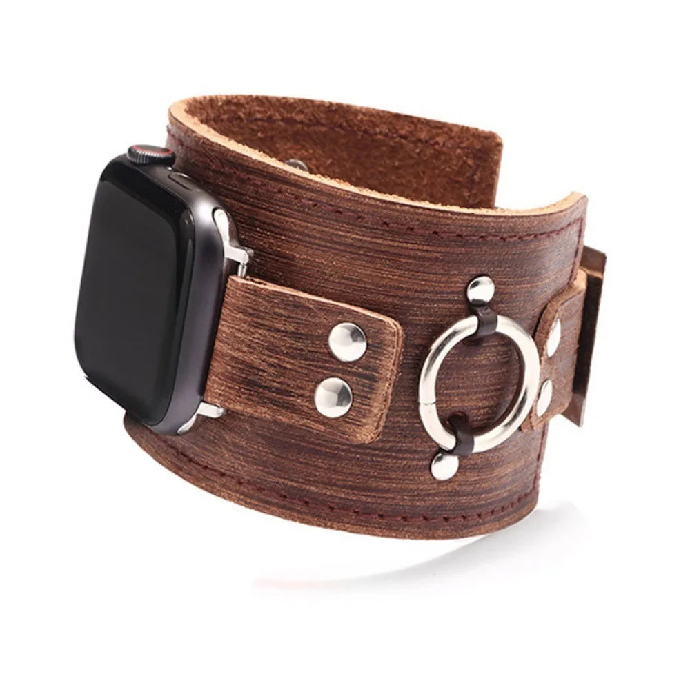 Genuine leather band for Apple Watch band loop 44mm 45mm watch band for Apple Watch Ultra 49mm 45mm 41mm 8 7 6 5 4 band accessories