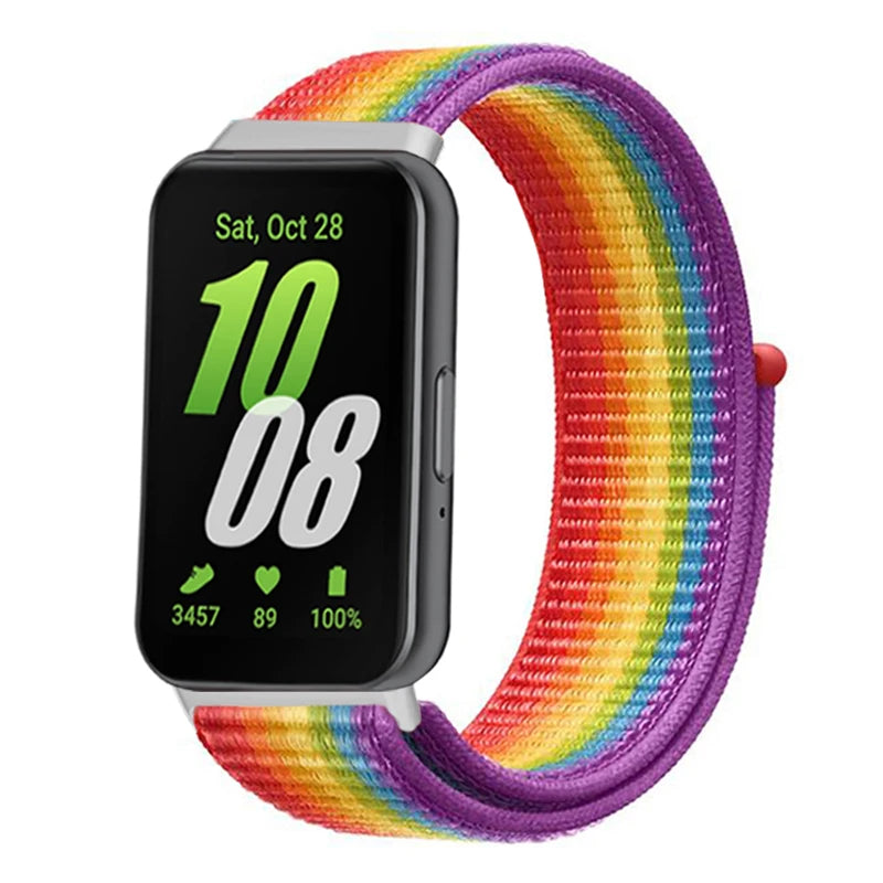 Sport Nylon Loop for Samsung Galaxy Fit 3 strap Accessories Breathable Adjustable Replacement correa bracelet galaxy fit3 band