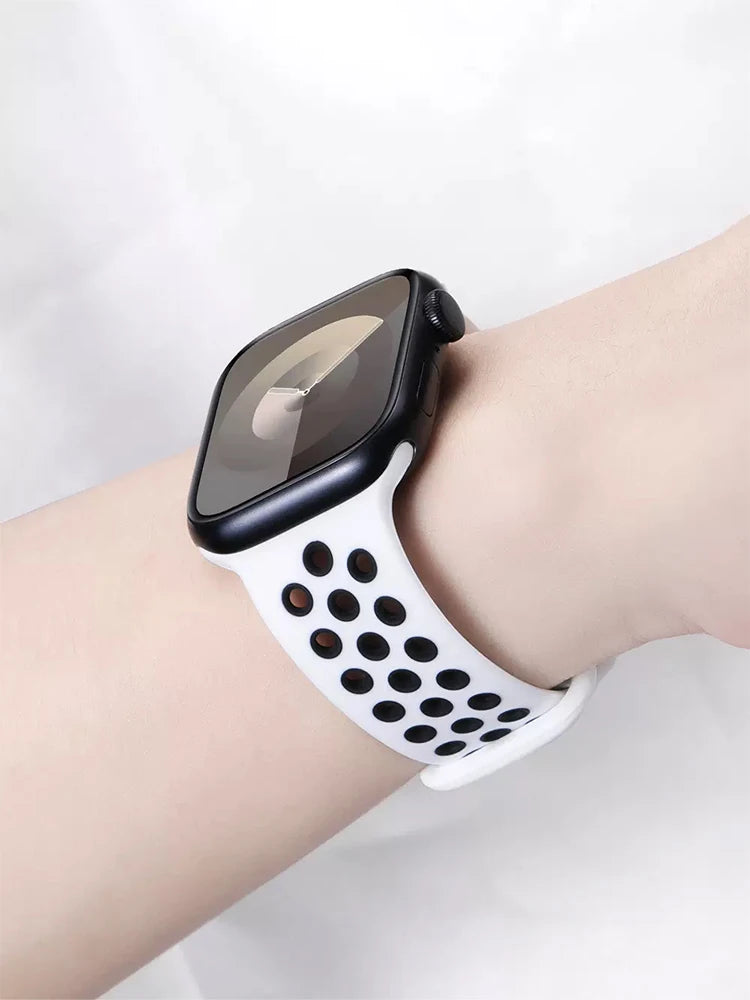 Sport band For Apple Watch band 45mm 49mm 44mm 40mm 41mm 42mm 46mm Silicone band Apple Watch Ultra 2 Series 10 9 8 SE 7 6 5 4 3