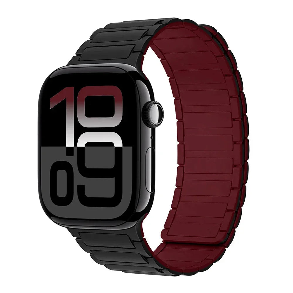 Magnetic Silicone band for Apple Watch band Ultra3 2 49mm band Apple Watch 11 10 46mm 42mm 9 8 7 6 5 SE 45mm 41mm 44mm 40mm Belt