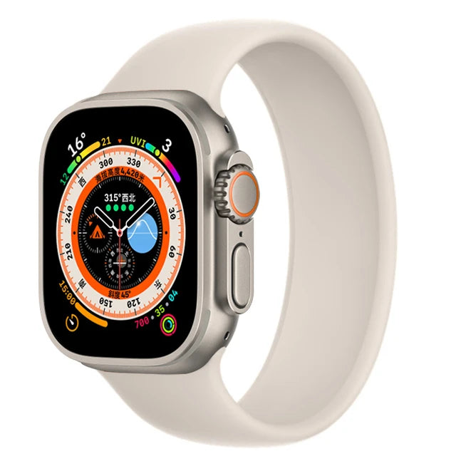 Solo Loop For Apple Watch band 45mm 44mm 40mm 41mm 42mm Ultra 49mm 38mm 44mm correa band Apple Watch Series 9 8 7 SE 3 4 5 6 band