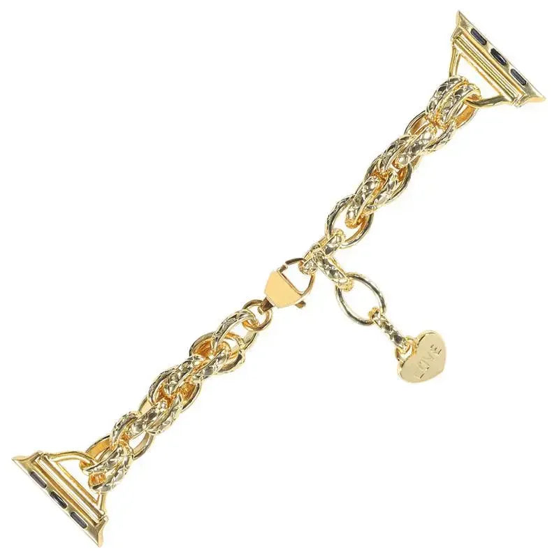 Metal band for Apple Watch Ultra 49mm 41mm 45mm 40mm 44mm 38mm 40mm Love Chain Design Women band for Apple Watch 9 8 7 SE 6 5 4 3 2 1