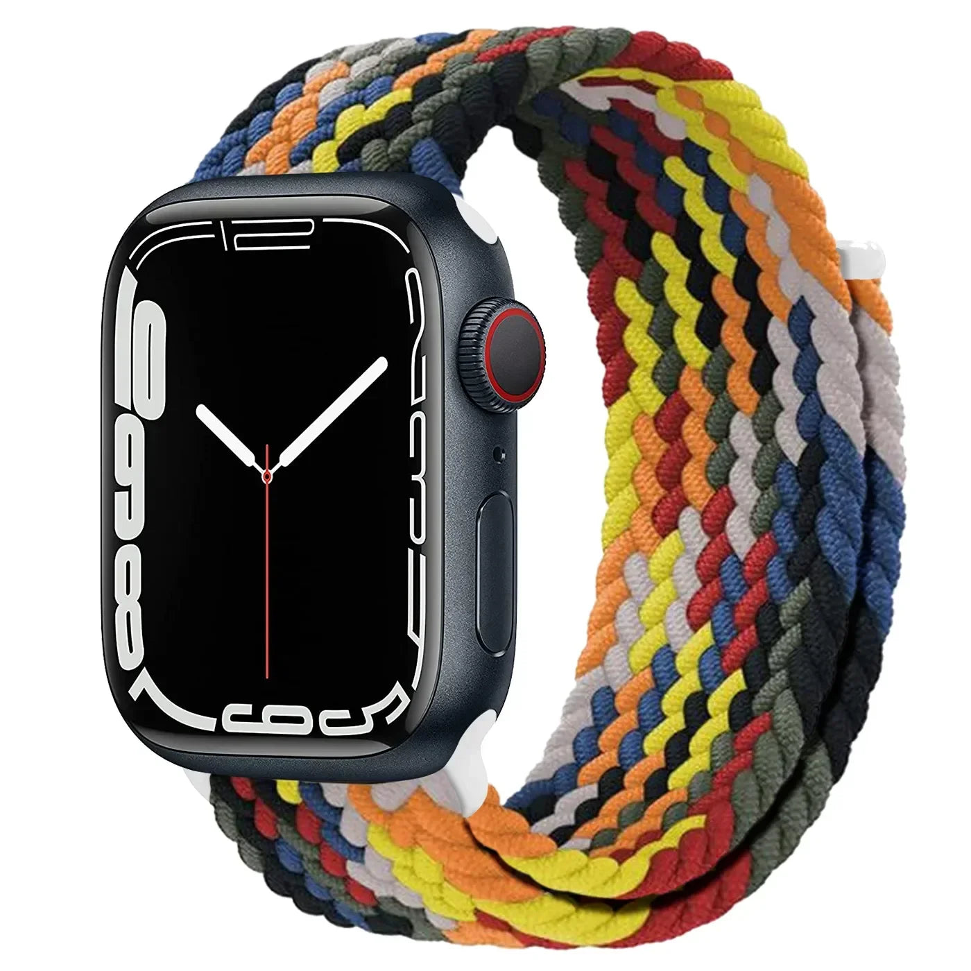 Braided Solo Loop For Apple Watch band 44mm 40mm 45mm 41mm 42mm Ultra 2 49mm correa band Apple Watch Series 9 7 3 5 SE 6 8 band