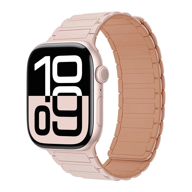 Magnetic Silicone band for Apple Watch Ultra 3 2 49mm 46mm 42mm 45mm 44mm 40mm 41mm band Apple Watch Series 11 10 9 8 7 6 SE band