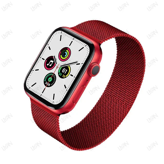 Milanese Loop for Apple Watch band 44mm 45mm 40mm 41mm 46mm 42mm pride band Apple Watch Series 9 8 7 6 SE 5 4 10 Ultra 2 49mm band