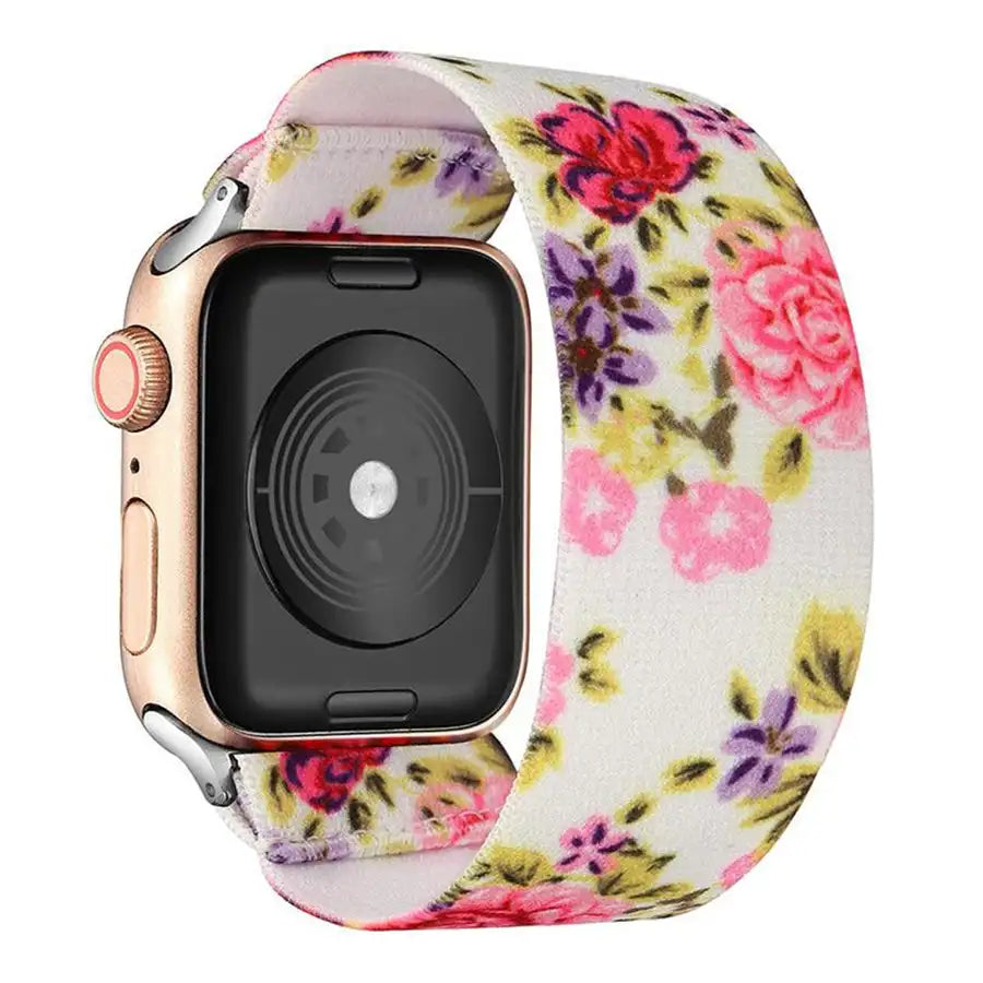 Scrunchie band for Apple Watch Ultra band 49mm 45mm 44mm 42mm 41mm 40mm 38mm Apple Watch women girl Stretchy band Apple Watch 5 3 SE 6 7 8