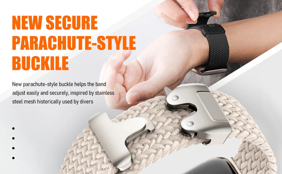 Parachute band for Apple Watch band 46mm 42mm 45mm 44mm 41mm Braided band Correa Apple Watch Series 10 9 8 SE 5 6 7 Ultra 2 49mm