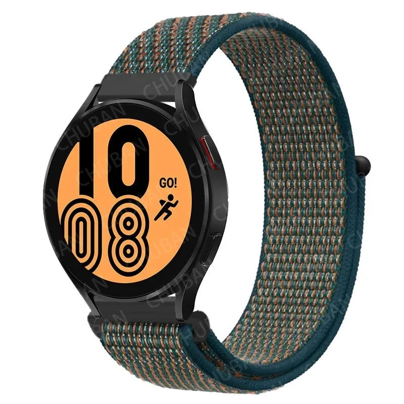 Nylon loop For Samsung Galaxy Watch 6 5 Pro/4/classic/gear s3 frontier/active Sport Bracelet Huawei watch gt2 3 22mm 20mm Strap
