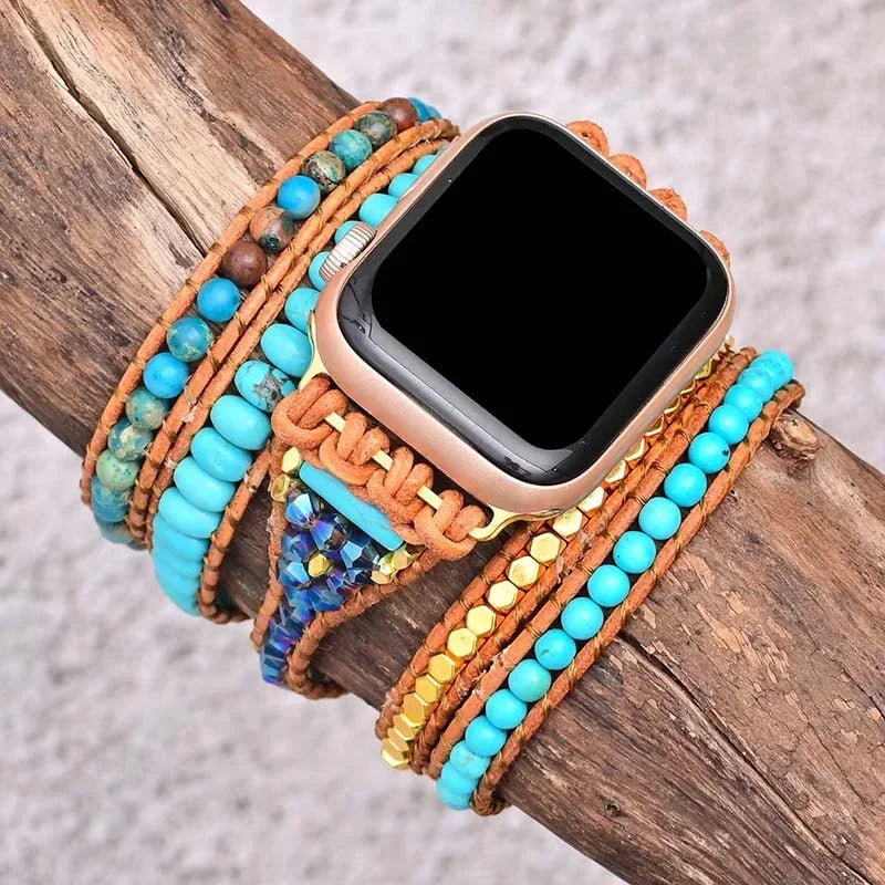 Bohemian band for Apple Watch band 44mm 40mm 42mm 38mm 41mm 45mm Handmade Jewelry bands Apple Watch Series 8 7 6 5 4 3 SE Ultra 49mm