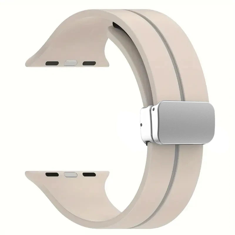 Magnetic band Apple Watch band 45mm 44mm 46mm 42mm 49mm 40mm 41mm Silicone correa band Apple Watch Series 10 9 8 7 6 5 SE Ultra 2