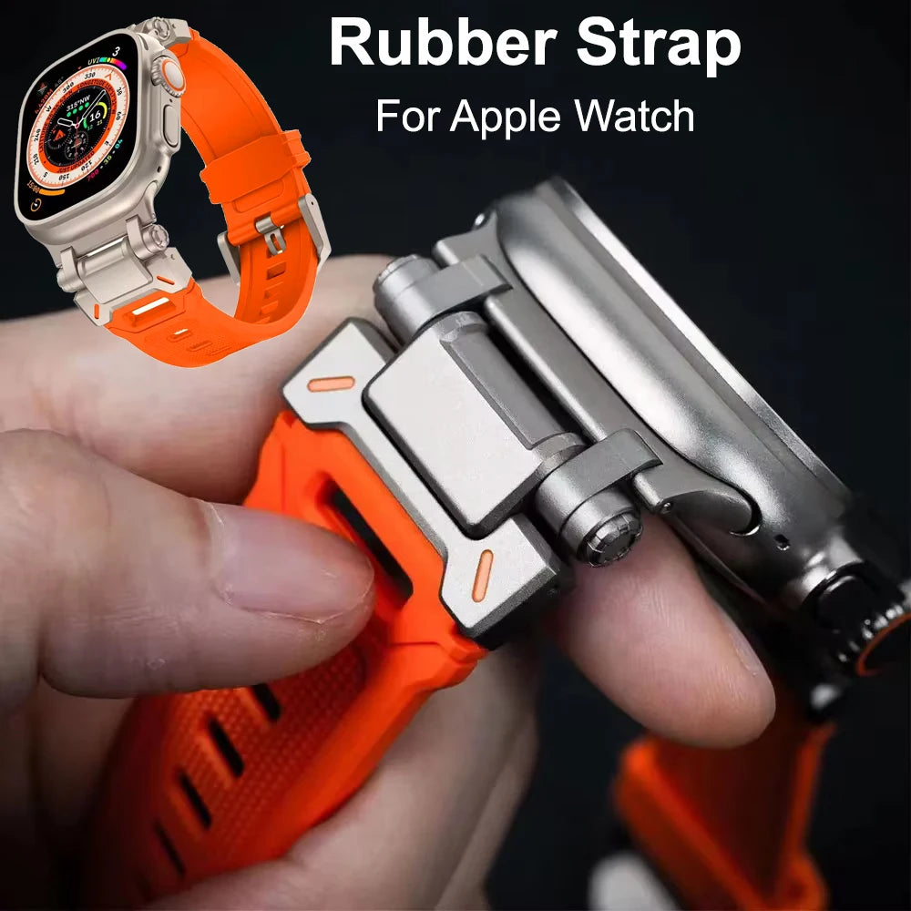 Single Tour band for Apple Watch Ultra 49mm band 44mm 45mm 46mm Men sport band Apple Watch Series 11 10 9 8 7 6 SE Luxury band