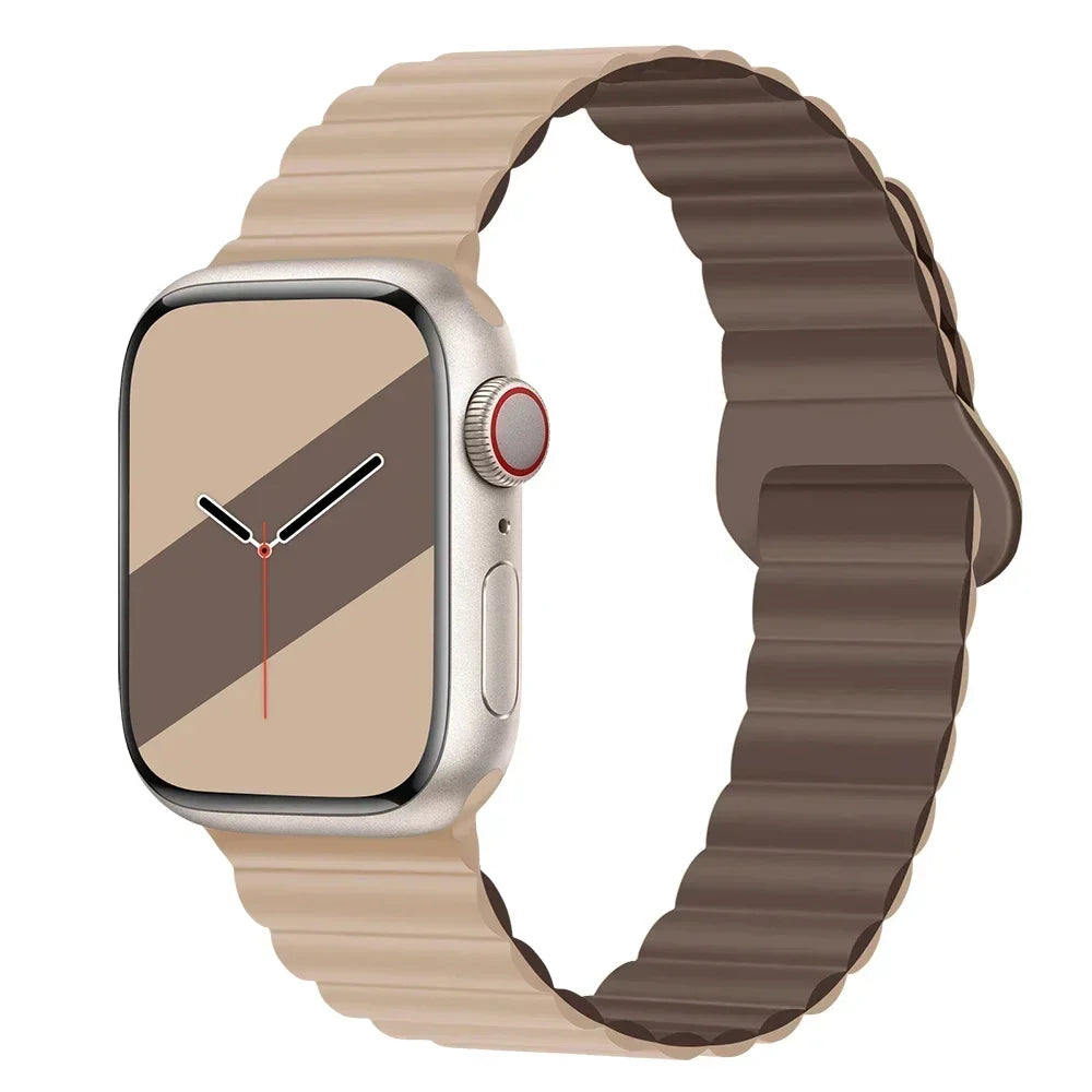 Magnetic band For Apple Watch band 45mm 38mm 49mm 40mm 42mm 41mm Silicone Sport band Apple Watch Series Ultra 10 9 6 5 7 8 SE 44mm