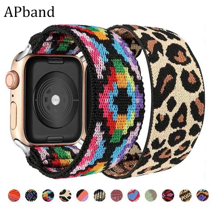 Scrunchie band for Apple Watch Ultra band 49mm 45mm 44mm 42mm 41mm 40mm 38mm Apple Watch women girl Stretchy band Apple Watch 5 3 SE 6 7 8