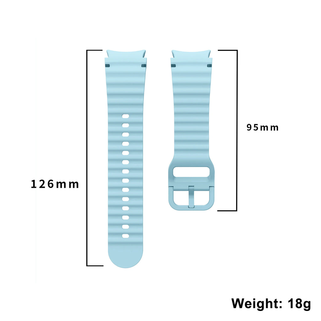 Original Silicone Strap for Samsung Galaxy Watch 7 6 5 4 40mm 44mm 5Pro 45mm Bracelet for Galaxy Watch 4 6Classic 43mm 47mm Band