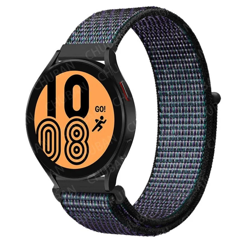 Nylon loop For Samsung Galaxy Watch 6 5 Pro/4/classic/gear s3 frontier/active Sport Bracelet Huawei watch gt2 3 22mm 20mm Strap
