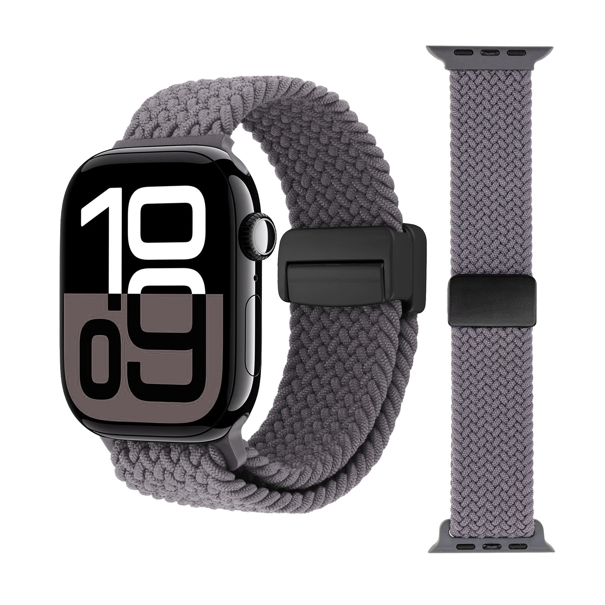 Braided Loop Nylon band for Apple Watch Ultra 2 49mm 46mm 42mm 45mm 41mm Magnetic band Apple Watch 10 9 8 7 6 5 SE 40mm 44mm Band