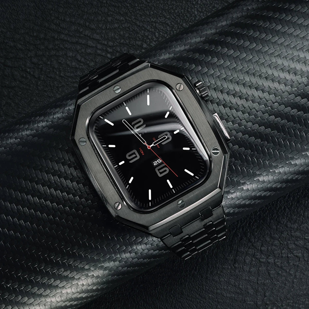 Luxury Stainless Steel Modification Mod Kit for Apple Watch 10 9 8 7 46mm 45mm 41mm metal Bezel Frame for Apple Watch Series 6 5 4 SE