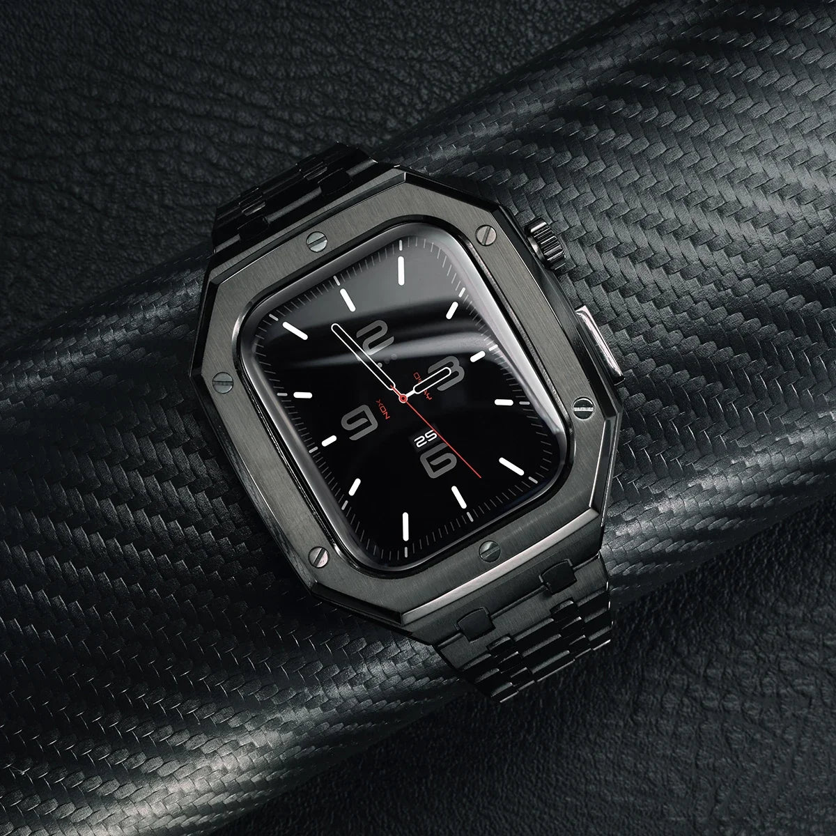 Luxury Stainless Steel Modification Mod Kit for Apple Watch 10 9 8 7 46mm 45mm 41mm metal Bezel Frame for Apple Watch Series 6 5 4 SE