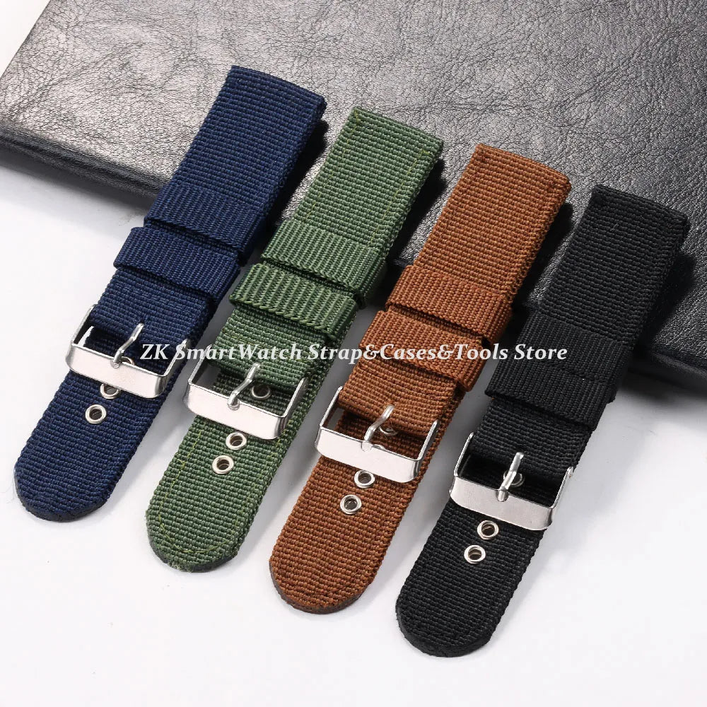 18mm 20mm 22mm Band Nylon Watch Strap for Samsung Galaxy Watch 5 Pro 42mm 46mm Active1 Active2 Gear S3 Frontier Sports