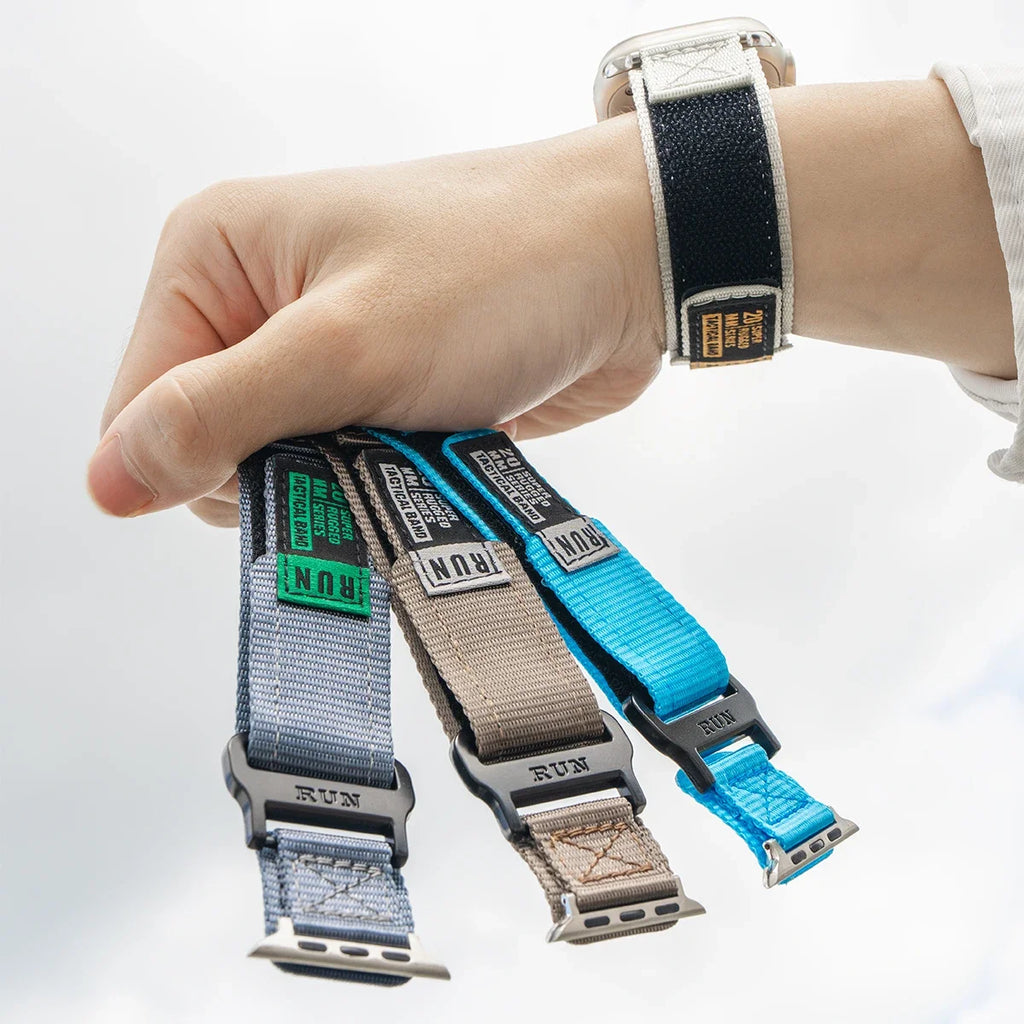 Sport Nylon band for Apple Watch band 45mm 44mm 40mm 41mm 42mm 46mm 49mm Nylon band Apple Watch Series 10 9 8 7 SE Ultra Correa