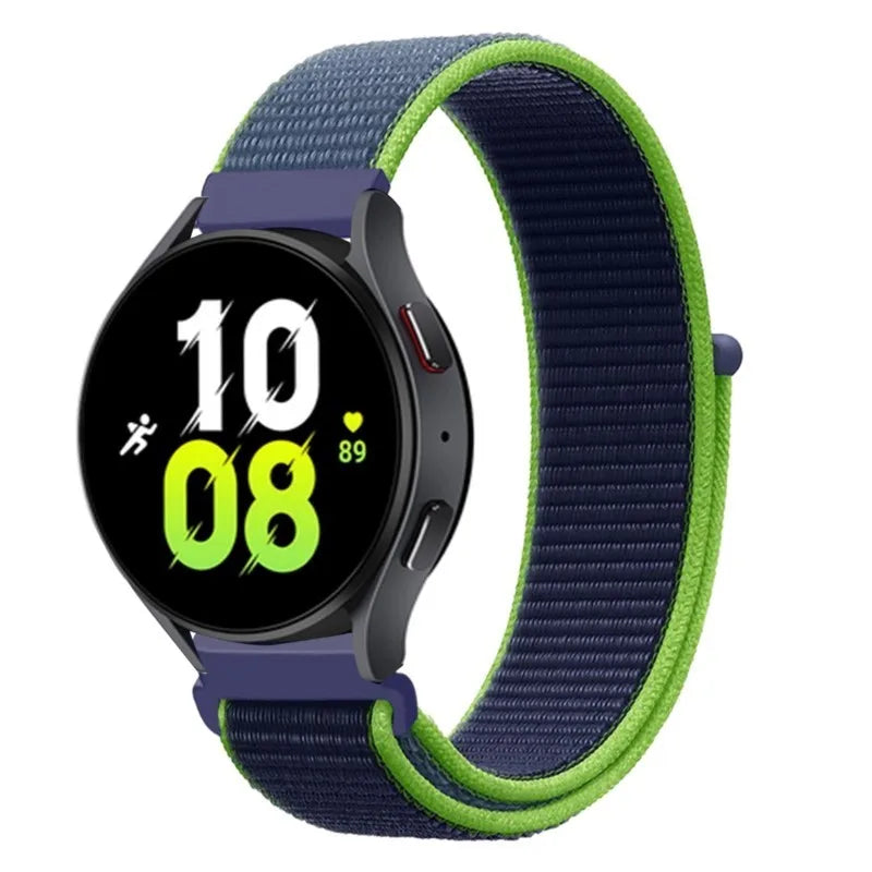 Nylon loop For Samsung Galaxy Watch 6 5 Pro/4/classic/gear s3 frontier/active Sport Bracelet Huawei watch gt2 3 22mm 20mm Strap