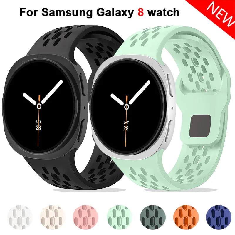 Silicone straps for Samsung Galaxy Watch 8 Strap 40/44mm Sport Bracelet correa Galaxy Watch 8classic 46mm wristband Accessories