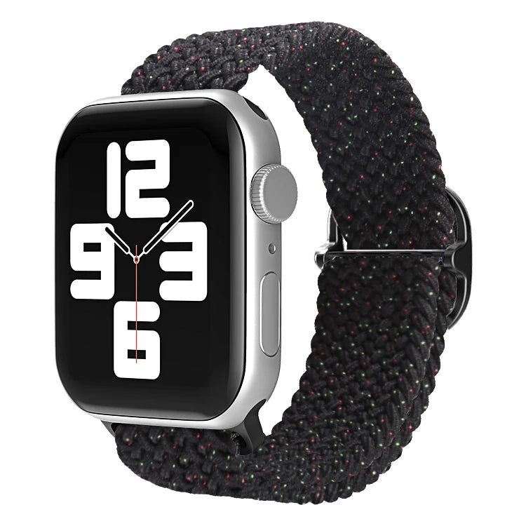Braided Loop For Apple Watch band 49mm 44mm 45mm 41mm 42mm 38mm 40mm Elastic Solo band Apple Watch Ultra Series 7 SE 3 6 8 Band